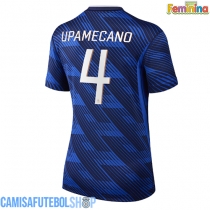 Camisa de time de futebol França Dayot Upamecano #4 Replicas 1º Equipamento Feminina Mundo 2026 Manga Curta